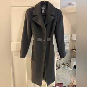 EVENING cocktail party sparkle sparkly wool coat